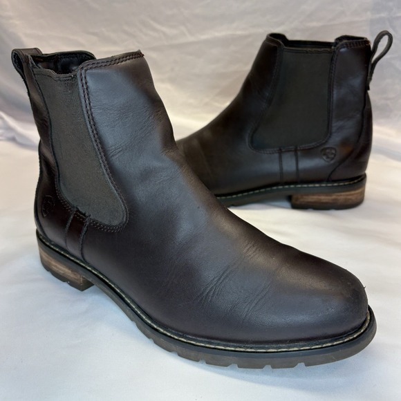 Ariat Shoes - Ariat Wexford Waterproof Chelsea Boots Womens Size 9 B Brown Leather Pull On